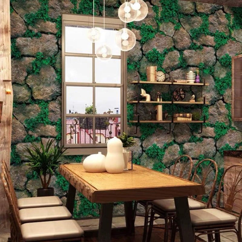 Yancorp 10ft Brick Contact Paper Peel and Stick Wallpaper Self-Adhesive Stone Contact Paper Fireplace Kitchen Backsplash Covers - Image 5